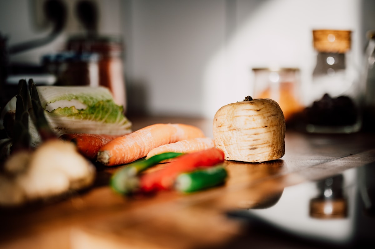 Kitchen organization for healthy cooking